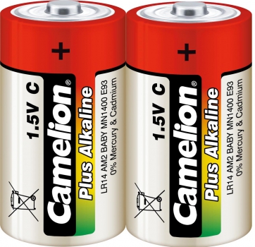 Preview: LR14 C Baby PLUS ALKALINE 2er Blister von Camelion