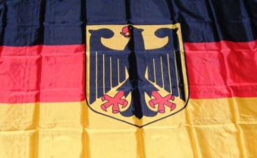 Deutschland mit Adler Fahne Flagge ca. 90 x 150 cm mit  Ösen