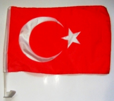 Türkei Autofahne ca. 30 x 45 cm