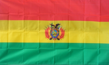 Bolivien Fahne Flagge ca. 90 x 150 cm mit  Ösen