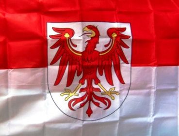 Brandenburg Fahne Flagge ca. 90 x 150 cm mit  Ösen