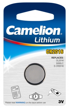 CR2016 / DL2016 / 5000LC Lithiumzelle 3 Volt von Camelion