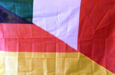 Deutschland/Italien Fahne Flagge ca. 90 x 150 cm mit  Ösen