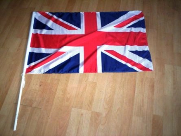 10 x Großbritannien Stabfahne ca. 30 x 45 cm