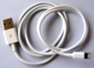 USB Datenkabel für iPhone 5 Adapter iPhone 5G iPod Touch 5G iPod Nano 7G 8 Pin - Weiss von profimaterial