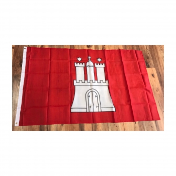 Hamburg Flagge ca. 90 cm x 150 cm von profimaterial