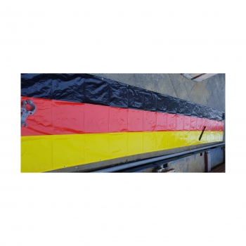 Preview: Deutschland Fahne Balkon-Umrandung 0,83x5 m - 32 Kabelbinder