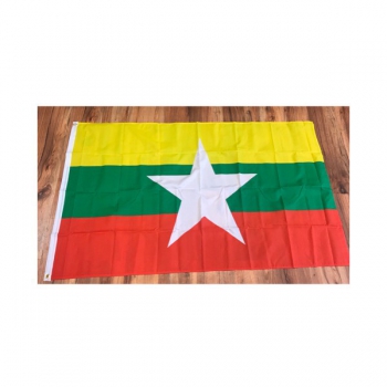 Myanmar Fahne Flagge ca. 90 x 150 cm mit  Ösen