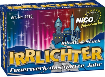 Jugendfreies Feuerwerk Irrlichter, 4er-Schtl.