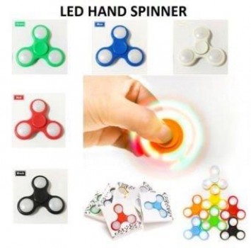 Hand Spinner  Weiss LED 3 Einstellungen Finger Fidget Spielzeug, perfekt für ADHS, ADD  und Autismus für Kinder und Erwachsene Fingerspitzen-Gyro