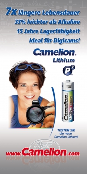 Preview: Camelion Lithium Batterie Mignon AA R06 2er Blister