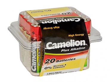 Camelion Plus Alkaline Batterie Micro AAA R03 20er Box