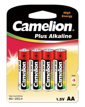 Camelion Plus Alkaline Batterie Mignon AA R06 4er Blister