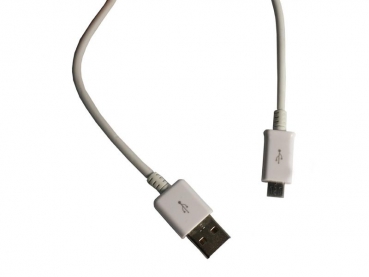 Micro-USB Ladekabel für alle micro-USB Geräte 96cm (Weiss)