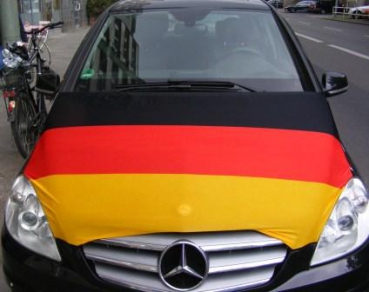 Deutschland Motorhaubenflagge Stretch ca. 130 x 160 cm