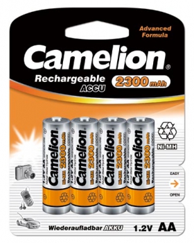 Camelion 2300 mAh NiMh Mignon AA R06 4er Blister
