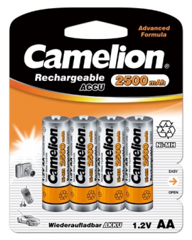 Camelion 2500 mAh NiMh Mignon AA R06 4er Blister