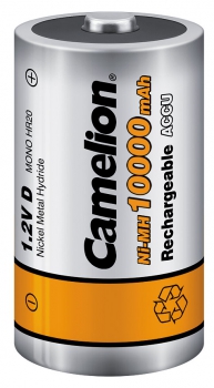 Preview: Camelion 10000 mAh NiMh Mono D R20 2er Blister Akkus