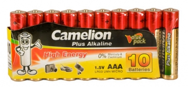 Camelion Plus Alkaline Batterie Mignon AA R06 10er Shrink