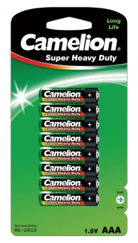 Camelion Zink/Kohle Super Heavy Duty Green Batterie Micro AAA R03 8er Blister