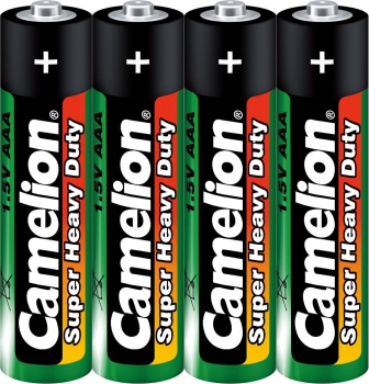 Camelion Zink/Kohle Super Heavy Duty Green Batterie Micro AAA R03 4er Shrink