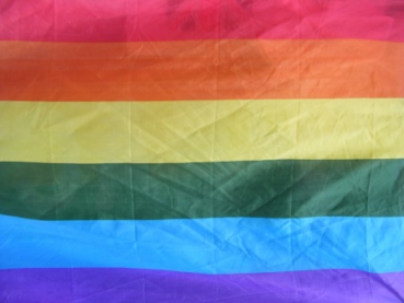 Regenbogen Fahne Flagge ca. 90 x 150 cm mit  Ösen