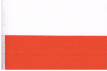 Tischfahne Polen ca. 15 x 22,5 cm von profimaterial