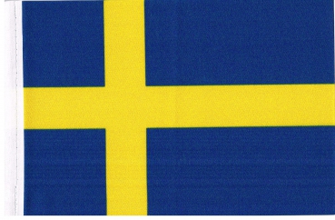 Tischfahne Schweden ca. 15 x 22,5 cm von profimaterial
