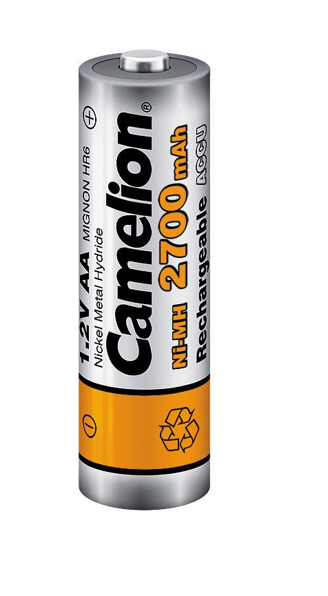 Piles Solaires Rechargeables AA NiMH 600 MAh - Pour Lampes Solaires Extérieures