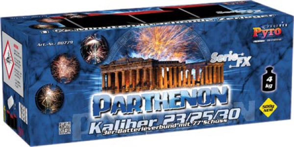 Parthenon, 77 Schuss