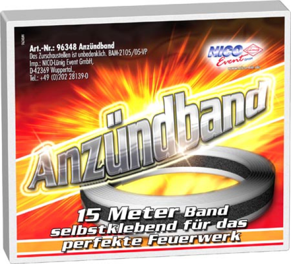 Anzündband 15 m - netto - in Schachtel
