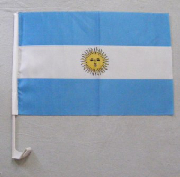 Argentinien Autofahne ca. 30 x 45 cm
