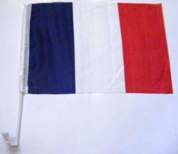 Frankreich Autofahne ca. 30 x 45 cm