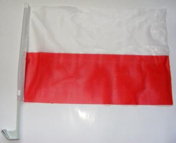 Polen Autofahne ca. 30 x 45 cm
