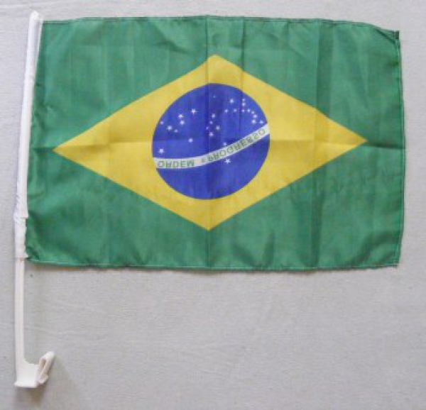 Brasilien Autofahne ca. 30 x 45 cm