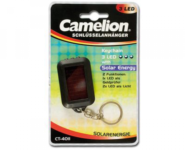 Camelion CT4011 3 x LED SOLAR Schlüsselanhängerleuchte