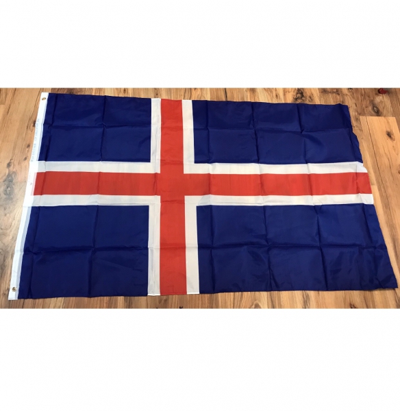 Flagge Island mit Ösen 90x150 cm von profimaterial