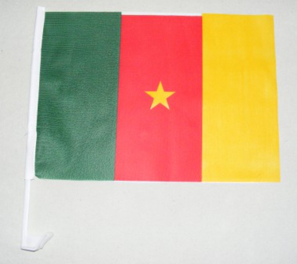Kamerun Autofahne ca. 30 x 45 cm