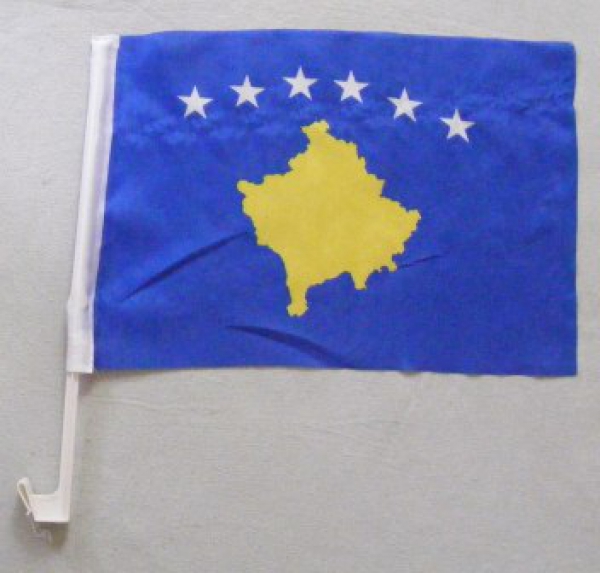 Kosovo Autofahne ca. 30 x 45 cm