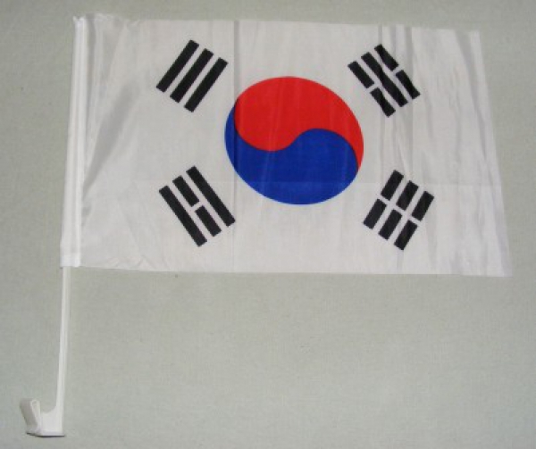 Südkorea Autofahne ca. 30 x 45 cm