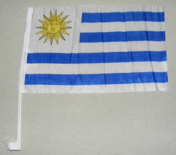 Uruguay Autofahne ca. 30 x 45 cm